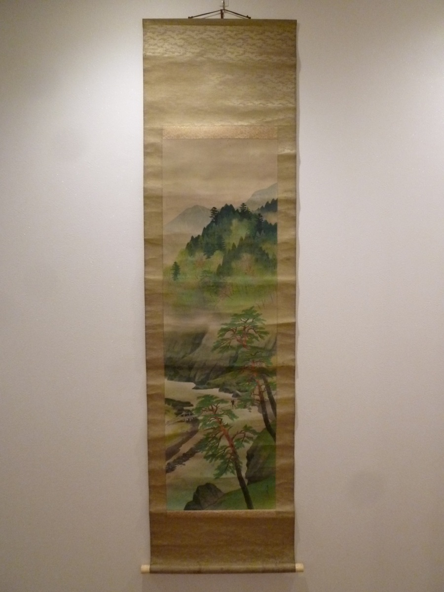 ★☆Yosui Hanging Scroll Japanese Scenery Spring Japanese Painting☆★, painting, Japanese painting, landscape, Fugetsu