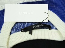 JOYRICH (ジョイリッチ) レディース ボーダーニット セーター Jock Knit Sweater Blue×white_画像6