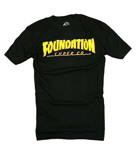 Foundation Skateboards (ファンデーション) Tシャツ Mag Logo T-Shirt Black スケボー SK8 スケートボード