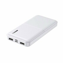 モバイルバッテリー 急速 10000mAh モバイル充電器 Type-C UAB-A PSEマーク有 ホワイト HIDISC HD-MB10000TAWH-PP/1103/送料無料メール便_画像1