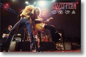 kk857 LED ZEPPELINポスターロバートプラント ジミーペイジ24x36