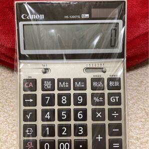 Canon キャノン 12桁 Calculator HS-1200TG 計算機 環境配慮型実務電卓 早打ち 税計算 未開封 在庫1