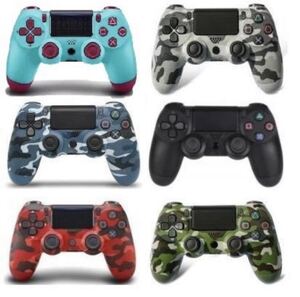 PS4 ワイヤレスコントローラー 互換品 迷彩ブルー