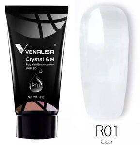 VENALISA新シリーズ☆クリスタルポリジェル 30g #R01 クリア