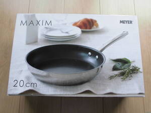 【送料無料】 MEYER マイヤー フライパン MXS-P20 ステンレス IH対応 ふっ素樹脂加工 底面三層構造 マキシム 国内正規品 20cm ★新品未使用