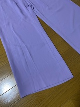 美品☆【Graphpaper】定価29,600 19SS Satin wide gather pants ワイドギャザーイージーパンツ F Gl191-40080 グラフペーパー_画像6