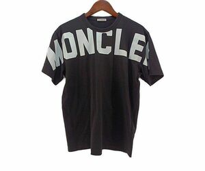 【美品】MONCLER Tシャツ20SS ロゴプリント ブラック Sサイズ メンズ モンクレール ◆3109/宮竹店