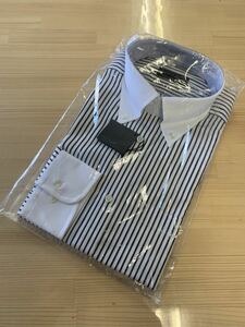 五大陸 gotairiku Yシャツ 新品 タグ付き サイズ 39-80 黒 ストライプ