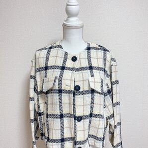 値下げ価格!!【新品】ZARA チェック ジャケット 羽織