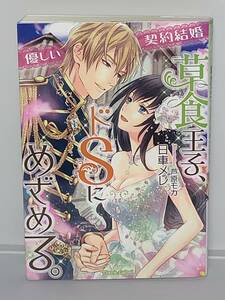 ■ ★ティアラ文庫★ ■ 【優しい契約結婚　草食王子、ドＳにめざめる。】著者＝日車メレ　初版　中古品　◆喫煙者ペットはいません