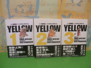 ☆☆YELLOW　イエロー　文庫版　帯付☆☆全3巻　全初版　かわぐちかいじ　小学館文庫　小学館