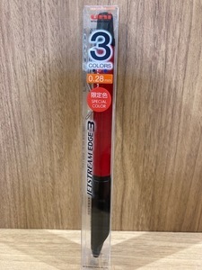 三菱鉛筆 ３色ボールペン ジェットストリームエッジ３ 限定色ツートンレッド SXE3-2503-28