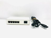 ☆５ポート スイッチングハブ BUFFALO LSW-TX-5NS メタル筐体 電源内蔵モデル 100/10M☆ バッファロー 通電確認OK ☆_画像2