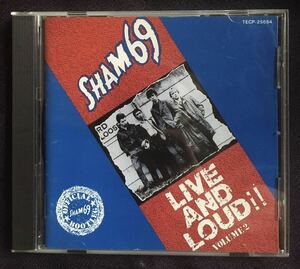 SHAM69 / LIVE AND LOUD!! Volume 2 ライヴ・アンド・ラウド!! Vol.2 / シャム69 / CD