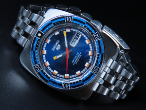 希少品 SEIKO 5 SPORTS セイコー ファイブスポーツ チェッカーベゼル グランプリベゼル 7S36-0080 復刻 23石 メンズ腕時計 自動巻 動作品