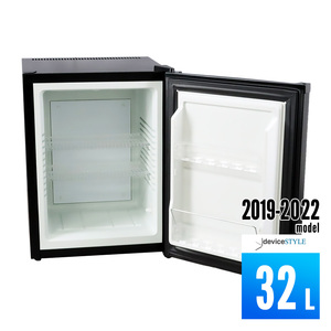 中古 冷蔵庫 1ドア 32L 静音ペルチェ式 deviceSTYLE RA-P32-K 右開き ブラック