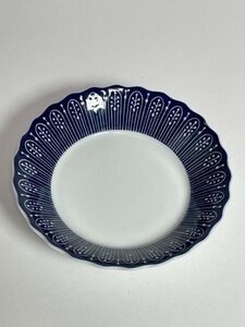 KORANSHA 香蘭社 らん ブルーローズ 鉢 直径14.4cm お皿 和食器 ブルー 高さ3.5cm yu195