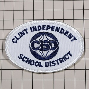 EF251 クリントインディペンデント学区 ワッペン パッチ CLINT INDEPENDENT SCHOOL DISTGRICT