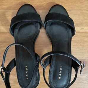 サンダル 黒 Sサイズ