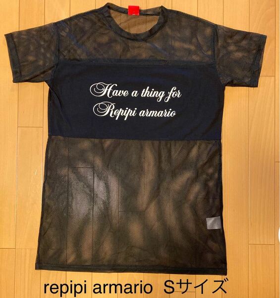 【repipi armario／レピピアルマリオ】メッシュ／Tシャツ／ワンピース／Sサイズ