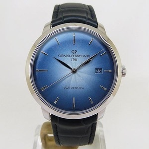  б/у прекрасный товар Girard Perregaux [GIRARD-PERREGAUX] 49555-11-431-BB60 1966 автоматический голубой 40mm