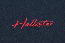 ☆Hollister グラデーション ロゴ刺繍 Tシャツ 半袖/L/黒〜赤/ メンズ ホリスター アバクロ カットソー a&f ラウンド カーブ ヘム_画像4