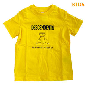 DESCENDENTS ディセンデンツ　キッズ トドラーサイズ Tシャツ　イエロー　4T　 I Don't Want To Grow Up Toddler Tee バンドT