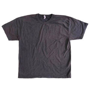 LOS ANGELES APPAREL ロサンゼルスアパレル 8.5oz Tシャツ 別注製品染め ビンテージブラック　2XL 8.5oz Garment Dye 半袖 MADE IN USA