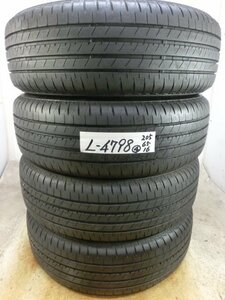 L-4798 溝あり 中古タイヤ ブリヂストン TURANZA T005A 205/65R16 95H (4本)