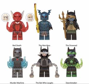 翌日発送 Dark Nights: Death Metal dcコミック ミニフィグ LEGO 互換 ミニフィギュア レゴ互換 6体 h02 lx