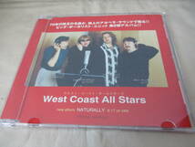 WEST COAST ALLSTARS Naturally ’98 AOR アカペラ・ユニット Joseph Williams Jason Scheff Bobbt Kimball Tommy Funderburk サンプル盤　_画像1