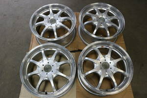 *119 16 inch aluminium wheels weds Leonis Weds Leonis 16 -inch 4/5 hole multi 114.3/7JJ OFF+38 4ps.@ used Sapporo ..