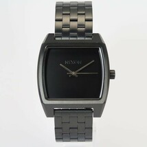 NIXON ニクソン TIME TRACKER ALL BLACK タイムトラッカー オールブラック 腕時計 メンズ クオーツ 37mm A1245-001-00_画像2