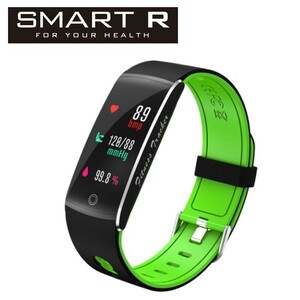 [ внутренний стандартный товар ]SMART R Smart R смарт-часы сон монитор * потребление калории отображать * шагомер * измеритель пульса B15 BKGN зеленый 