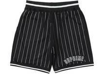 【SIZE:XL 新品未使用】Supreme Rhinestone Stripe Basketball Short Black ラインストーン ストライプ バスケットボール ショート パンツ_画像1