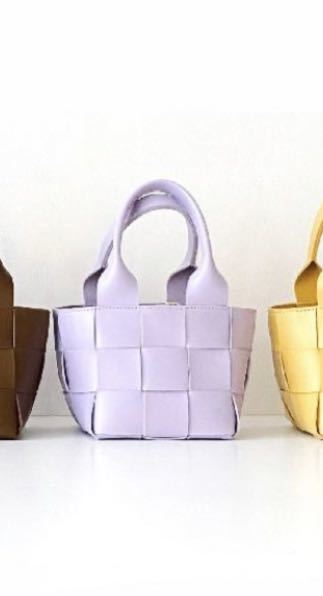 美品 シールームリン エコレザー パープル バッグ