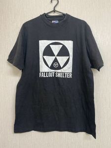 激レア90'S 当時物　FALLOUT SHELTER Tシャツ　ヴィンテージ　サイズL ブラック　　シングルステッチ　USA製　