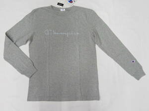 663　champion［チャンピオン] ロングスリーブTシャツ　グレー（M）