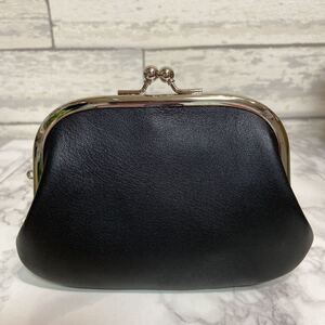 ハンドメイド 本革親子がま口財布(両面カードポケット各2段付)