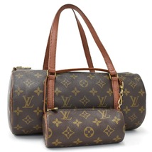 1円 ◆定価11万 美品 LOUIS VUITTON ルイヴィトン ハンドバッグ ショルダー パピヨン30 M51385 モノグラム キャンバス ブラウン◆Cipo_画像1