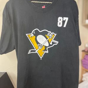 ピッツバーグ.ペンギンズ!古着Tシャツ!NHLTシャツ!ペンギンロゴ!美品!