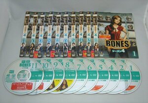 030-0317 送料無料 BONES ボーンズ-骨は語る-シーズン4 vol.1,2,4～11 (vol.3,12,13欠品)10枚セット　ジャケットに背ヤケあり レンタル版