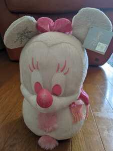 * Disney * Minnie Mouse * snow ...* soft toy pink muffler 