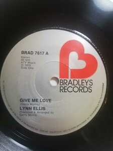 {7}Lynn Ellis - Give Me Love part1/ Part2 UK запись 7 дюймовый Disco 45 AOR