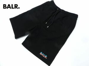 BALR. ボーラ メンズ ロゴ スエットショートパンツ 春夏新作 新品！/ B1431-1024-102BL ブラック.M