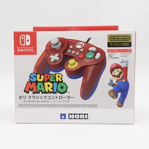 未使用!任天堂ライセンス商品/HORI for Nintendo Switch スーパーマリオ/ホリ クラシックコントローラー/ニンテンドー スイッチ/6303