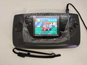 メンテ完了 SEGAゲームギア 明るさ調整機能付きLCD MOD取付+コンデンサフル交換+新品ガラススクリーン+新品イヤフォンジャック