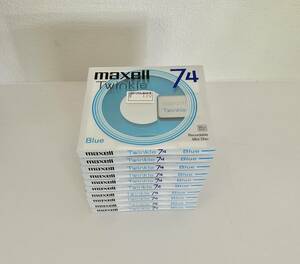 新品未使用 MAXELL マクセル 録音用 ミニディスク MD 74分 ブルー Twinkle 10枚セット