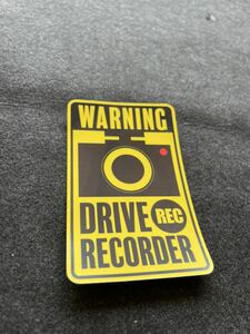 ◆ 未使用 REC ドライブレコーダー DRIVE RECORDER WARNING オリジナル 【 ステッカー 】シール W-6241