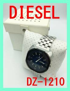 * immediate payment * DIESEL diesel DZ1210 wristwatch watch quarts analogue waterproof men's rare belt band case stainless steel 